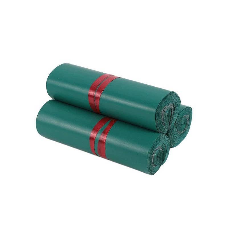 100pcs, 5 sizes Dark green thicken poly Mailer Shipping bag