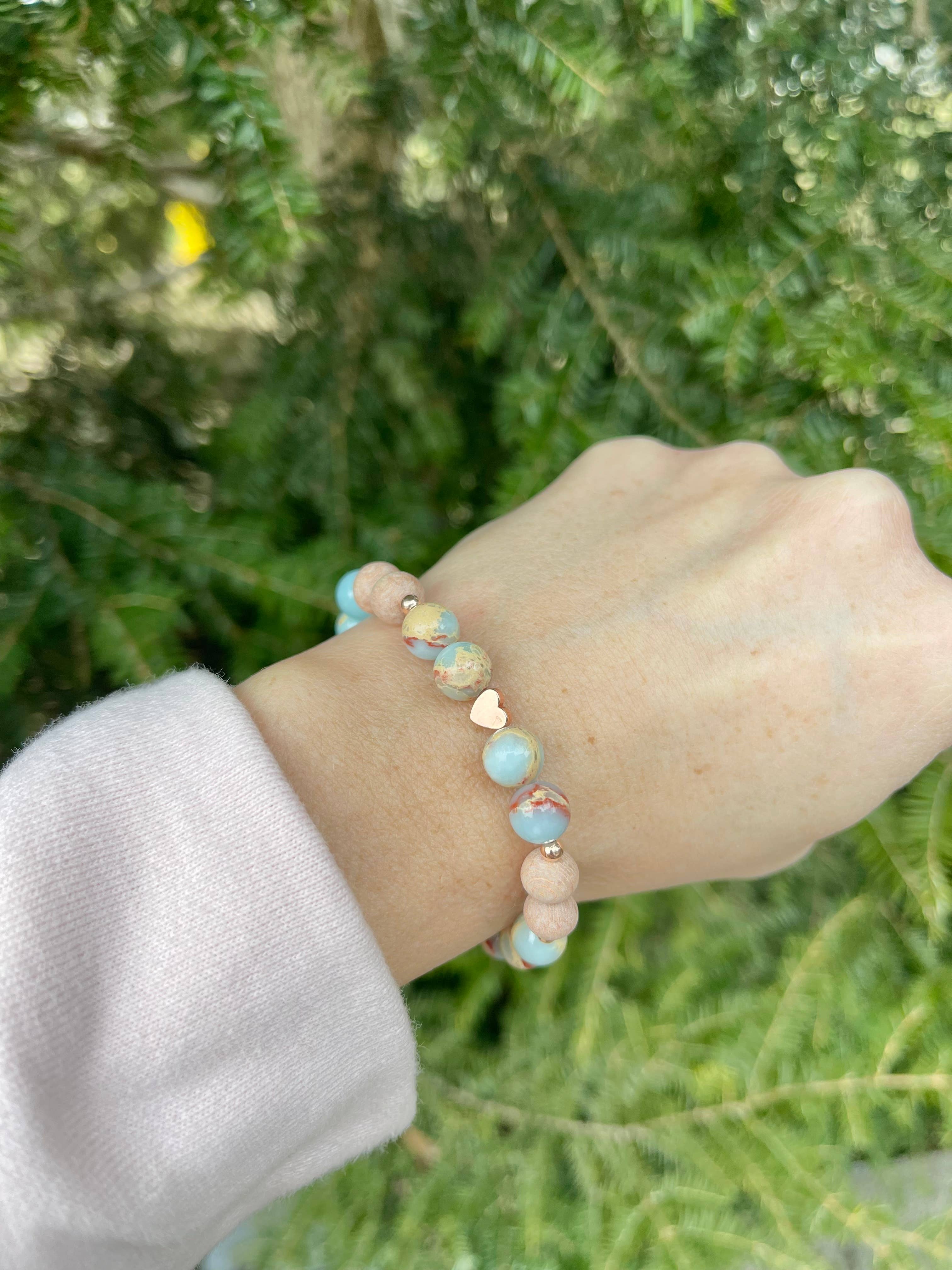 Diffuser Bracelet, Boho, Stretch Bracelet, The Tinsley