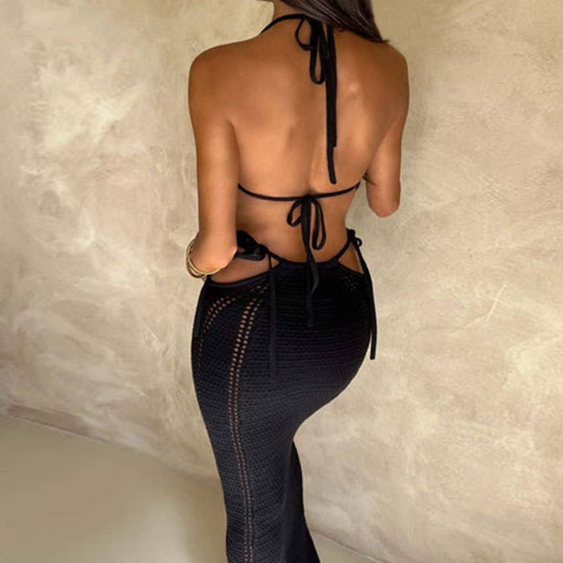 Solid Color Bikini Swimwear Cover Up Set HL9935