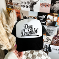 Day Drinkin' Otto Trucker Hat (Blk/Wht Hat) 