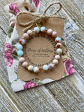 Diffuser Bracelet, Boho, Stretch Bracelet, The Tinsley
